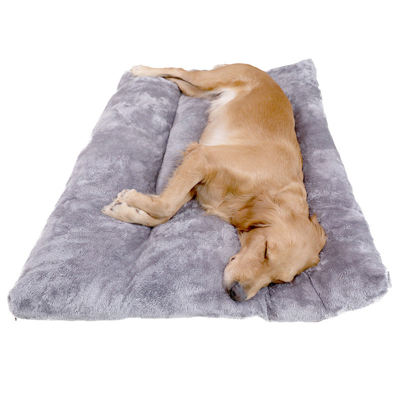 Long Warm Plush Dog Bed Quilted Base 4 sizes - For The Pupple