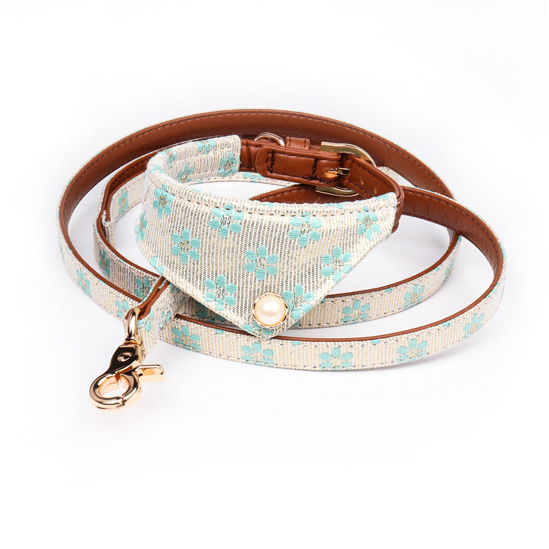 Pattern Dog Bow Collar Collar - For The Pupple