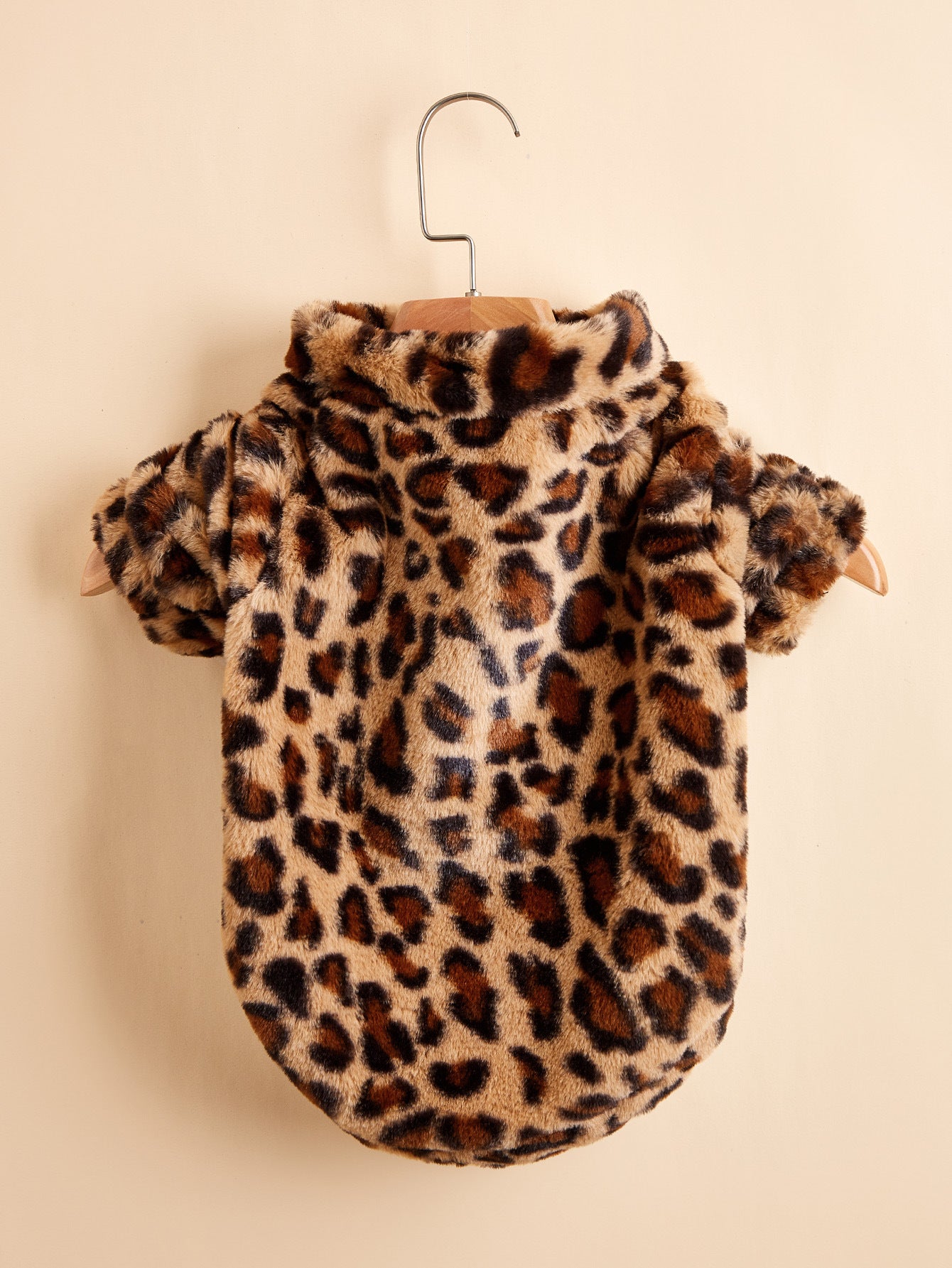 Warm Leopard Print Dog Clothes Jacket - For The Pupple