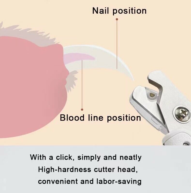 Professional Pet Nail Clipper Scissors Pet Dog Cat Nail Toe Claw Clippers Scissor LED Light Nail Trimmer For Animals Pet - The Dog Branch