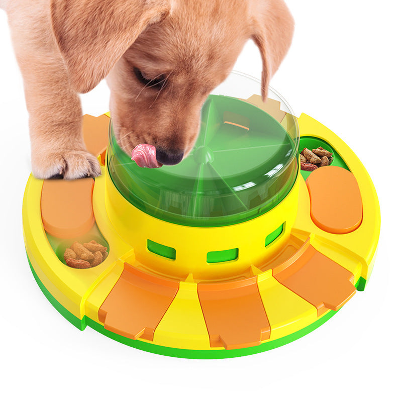 Dog Pets Puzzle Toys Slow Feeder Interactive Increase Puppy IQ Food Dispenser Slowly Eating NonSlip Bowl Pet Dogs Training Game - For The Pupple