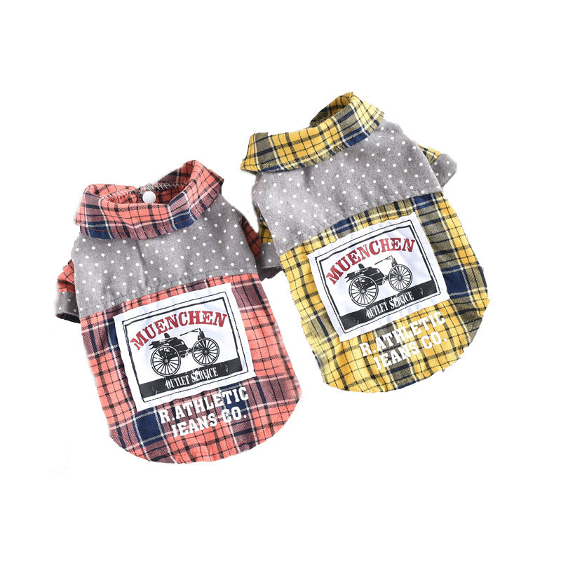 Pet Dog Clothes Spring And Summer Shirt Small Dog Print - For The Pupple