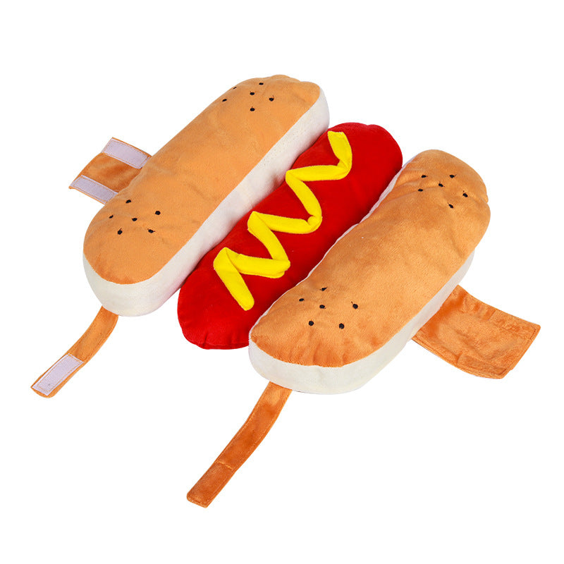 Funny Halloween Costumes For Dogs Puppy Pet Clothing Hot Dog Design Dog Clothes Pet Apparel Dressing Up Cat Party Costume Suit - For The Pupple
