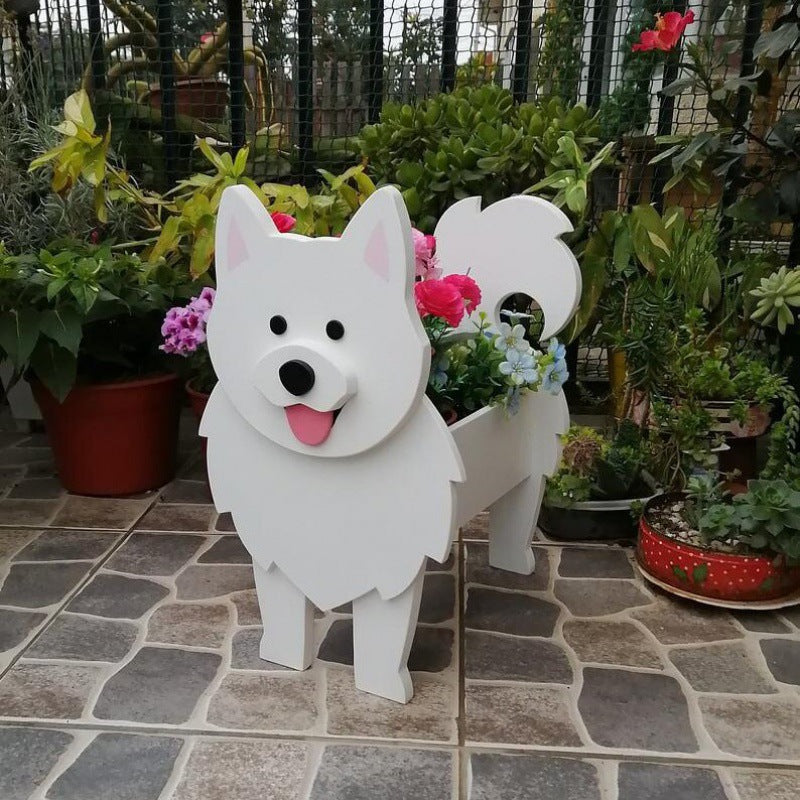 Garden Art Decorations Dog Planter Cat Flower Pot - The Dog Branch
